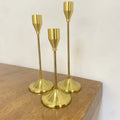 Elegant European Metal Candle Holder Set - 3 Piece
