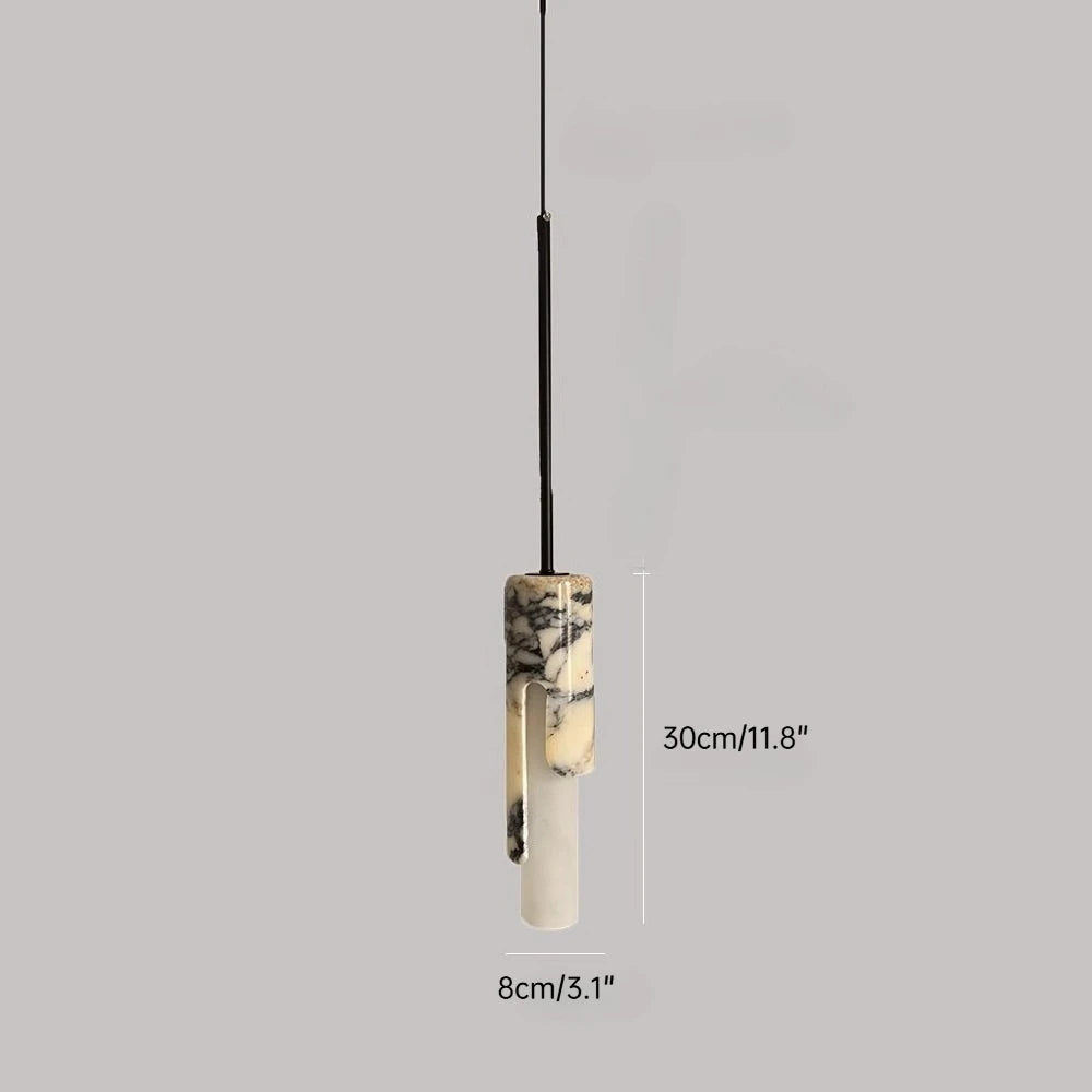 Luxury Natural Stone Pendant Lamp - Wabi-sabi Art Chandelier