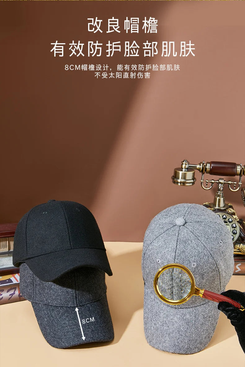 Premium Felt Dad Hat - Warm & Stylish