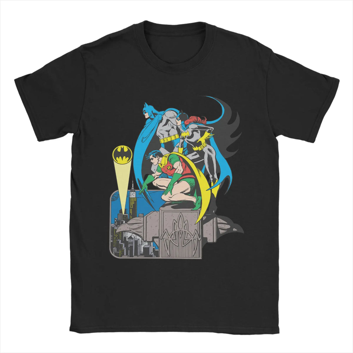 Premium Batman Black Logo T-Shirt - 100% Cotton Novelty Tee