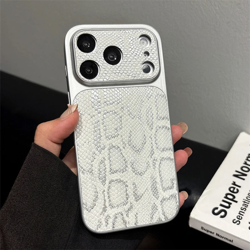 Premium Leather Texture iPhone Case - Shockproof Bumper