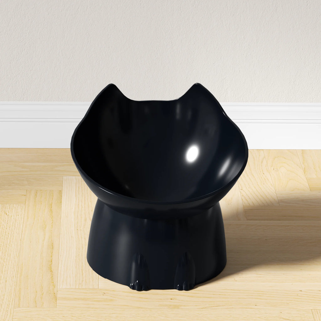 Premium Elevated Cat Bowl - Anti-Tip Tilted Design