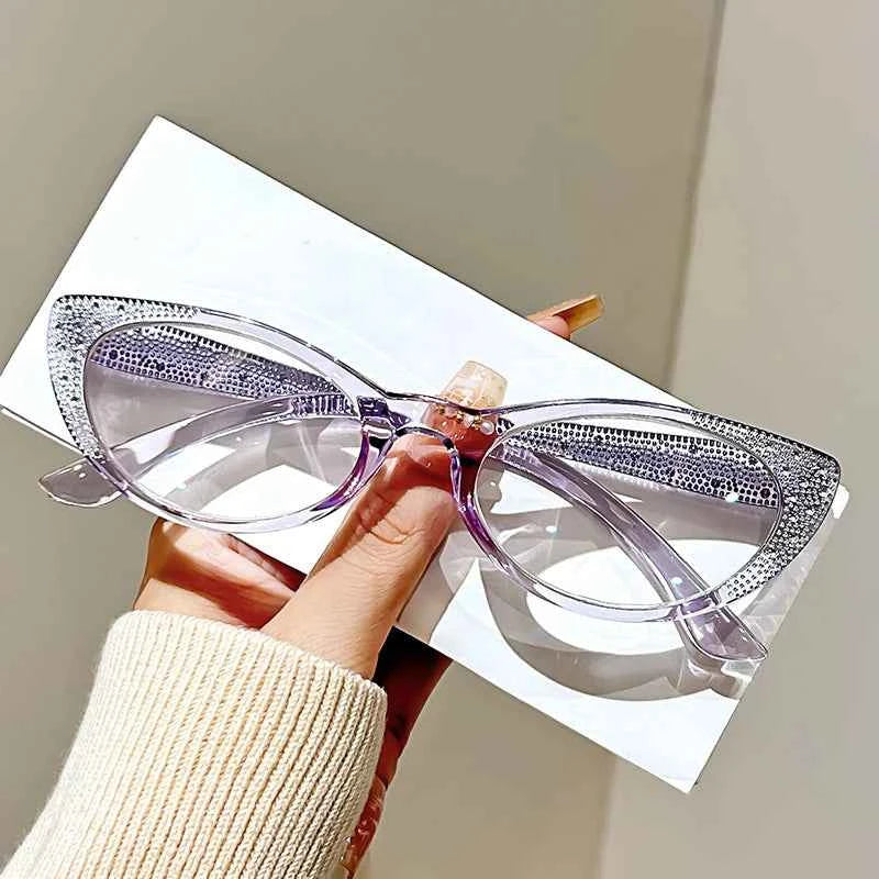 Retro Cat Eye Reading Glasses - Anti Blue Light & Prescription