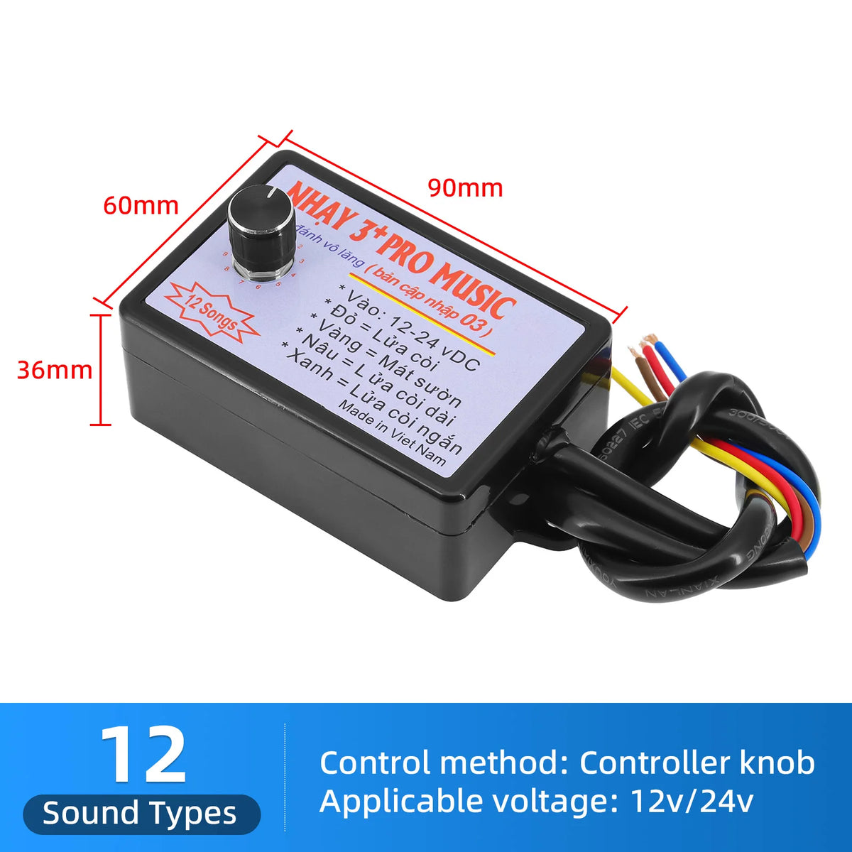 Premium Car Horn Controller - Wireless Sound Effect Switcher