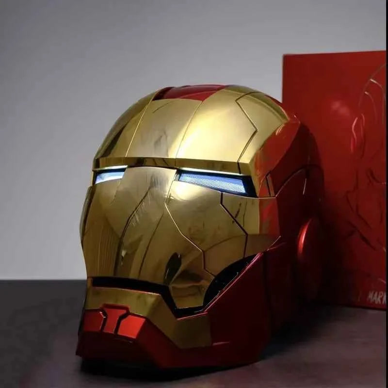 Premium Iron Man Helmet - 1:1 Wearable Voice Control LED Mask
