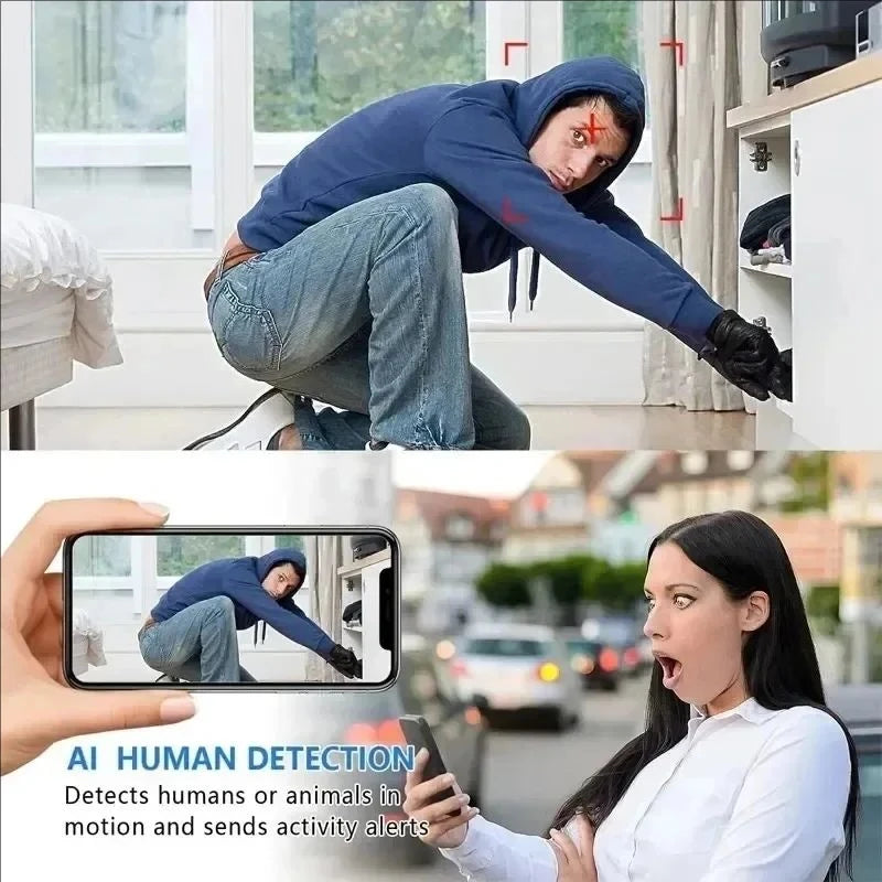 Compact Wireless Surveillance Camera - 1080P HD & Night Vision