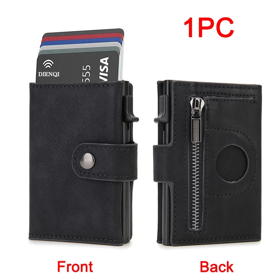 Luxury Carbon Fiber Airtag Wallet - Slim Minimalist Credit Card Holder