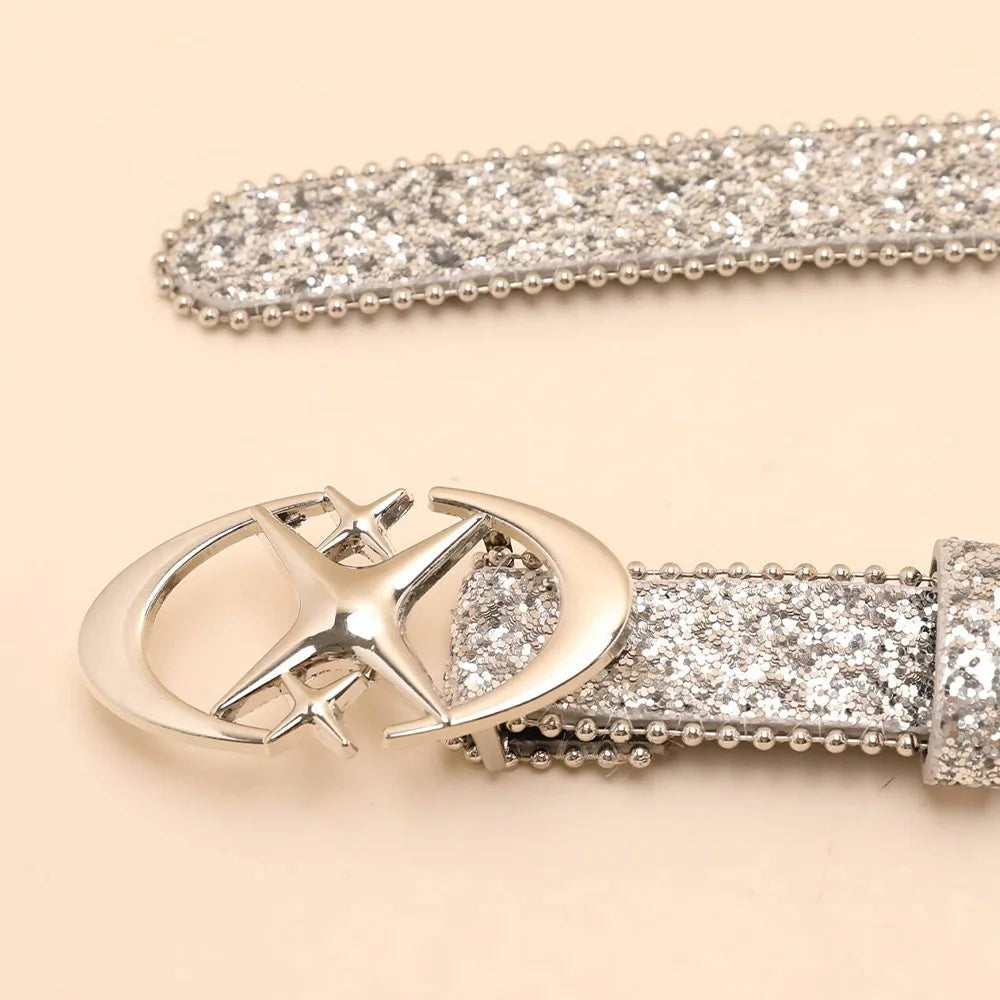 Luxury Sequin Waist Belt - Y2K Statement Dress Strap