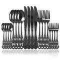 Elegant Rose Gold Dinnerware Set - 20-Piece Flatware