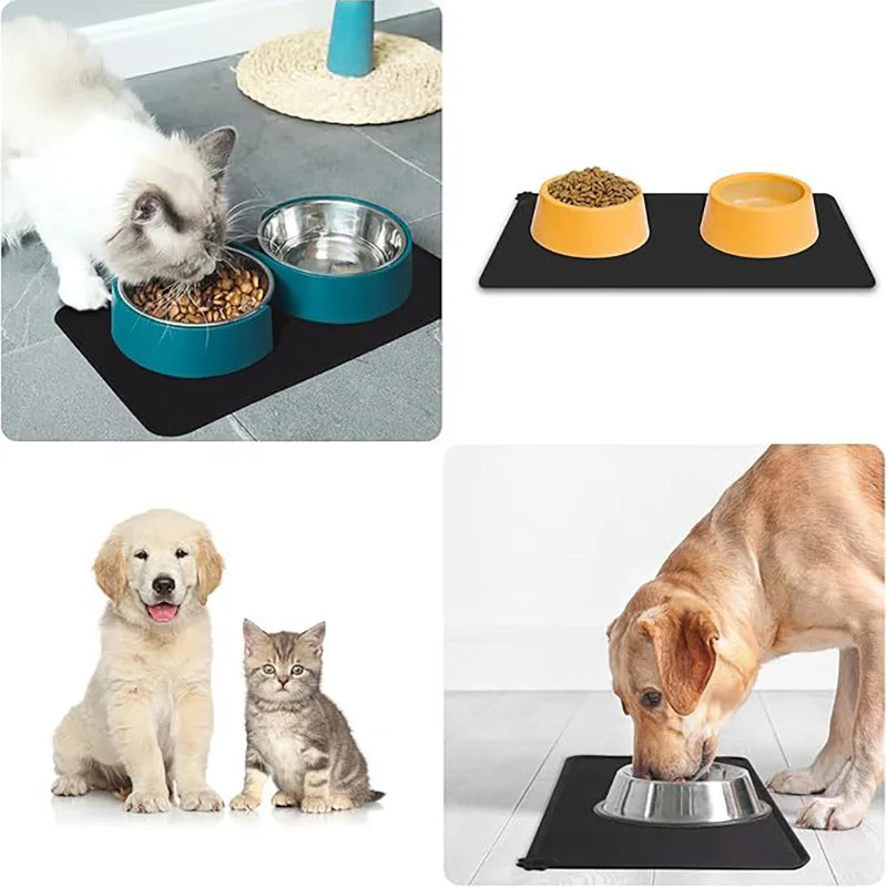 Premium Silicone Pet Feeding Mat - Waterproof & Non-Slip