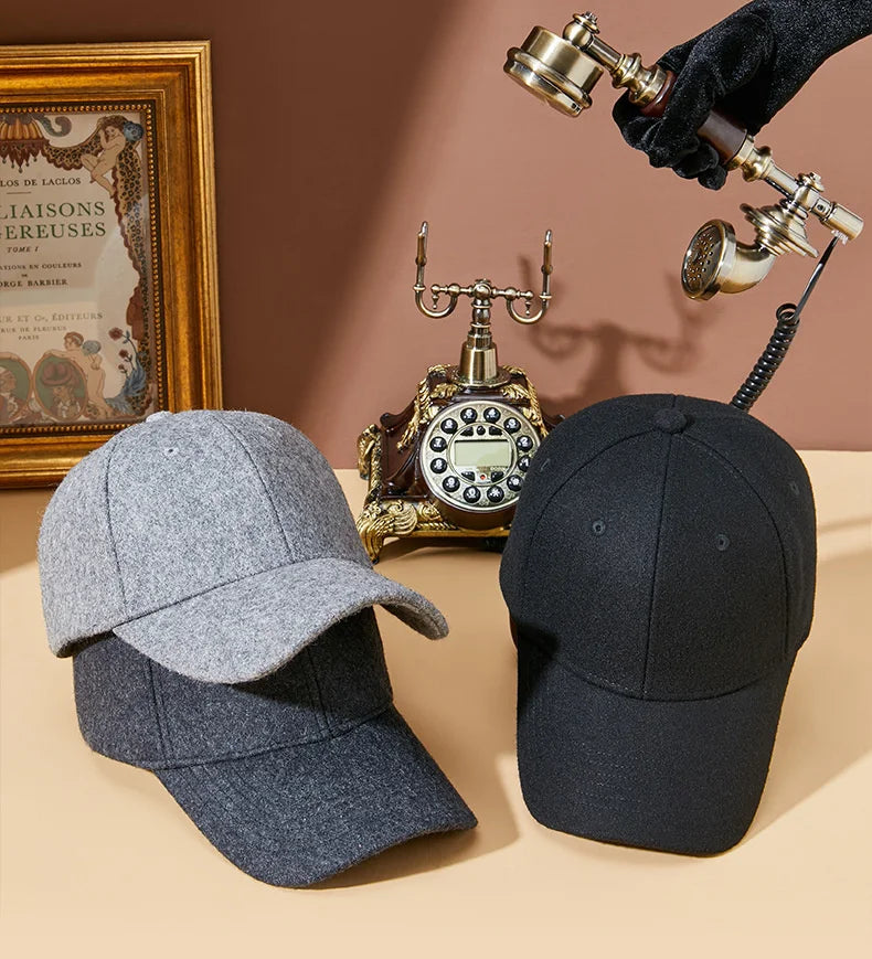 Premium Felt Dad Hat - Warm & Stylish