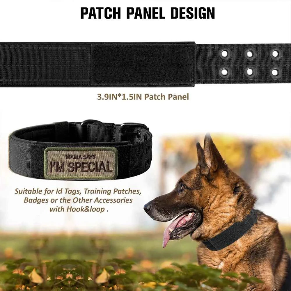 Premium Tactical Dog Collar - Durable Military Nylon