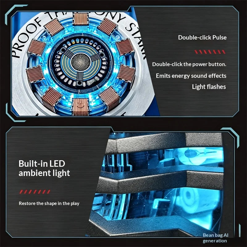 Premium Arc Reactor Model - DIY LED Light & Wireless Charger