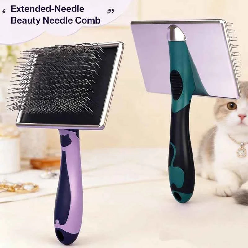 Premium Pet Grooming Brush - Thick Hair & Long Hair