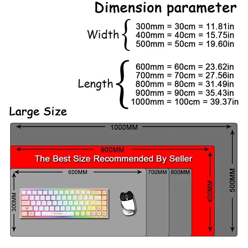 Premium Large Mouse Pad - Anti-Slip Art Landscape Desk Mat