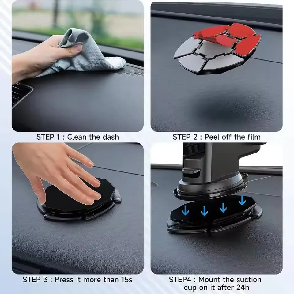 Premium Dashboard Mounting Pad - Secure Adhesive Disc for Car Phone Mounts