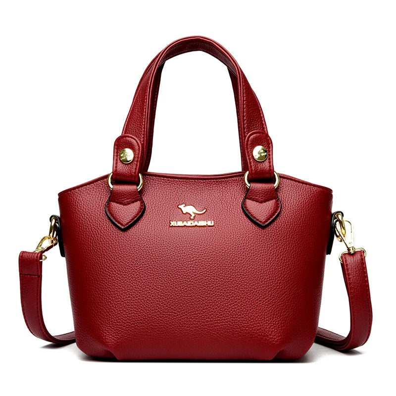 Luxury Leather Tote Bag - Elegant & Spacious