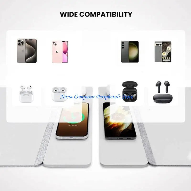 Premium Wireless Charging Mouse Pad - 15W Waterproof Desk Mat