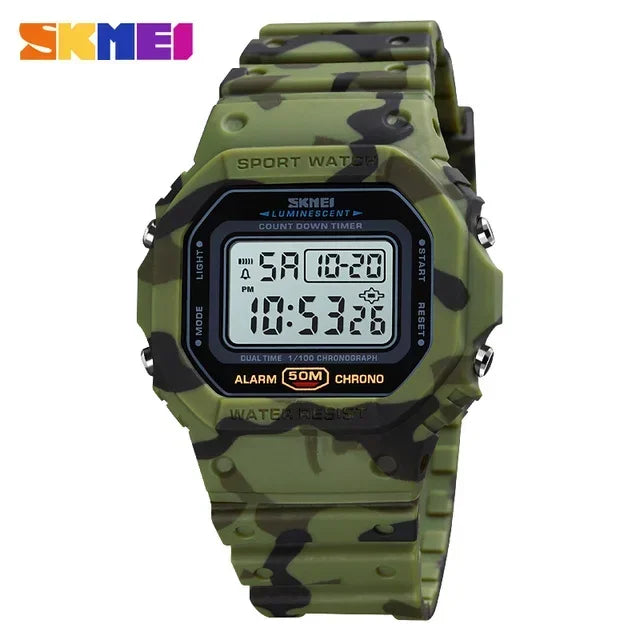 Luxury Digital Sports Watch - Waterproof Military Backlight