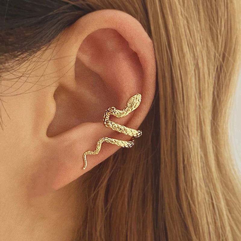 Vintage Snake Ear Cuff - Gothic No Piercing Cartilage Earring