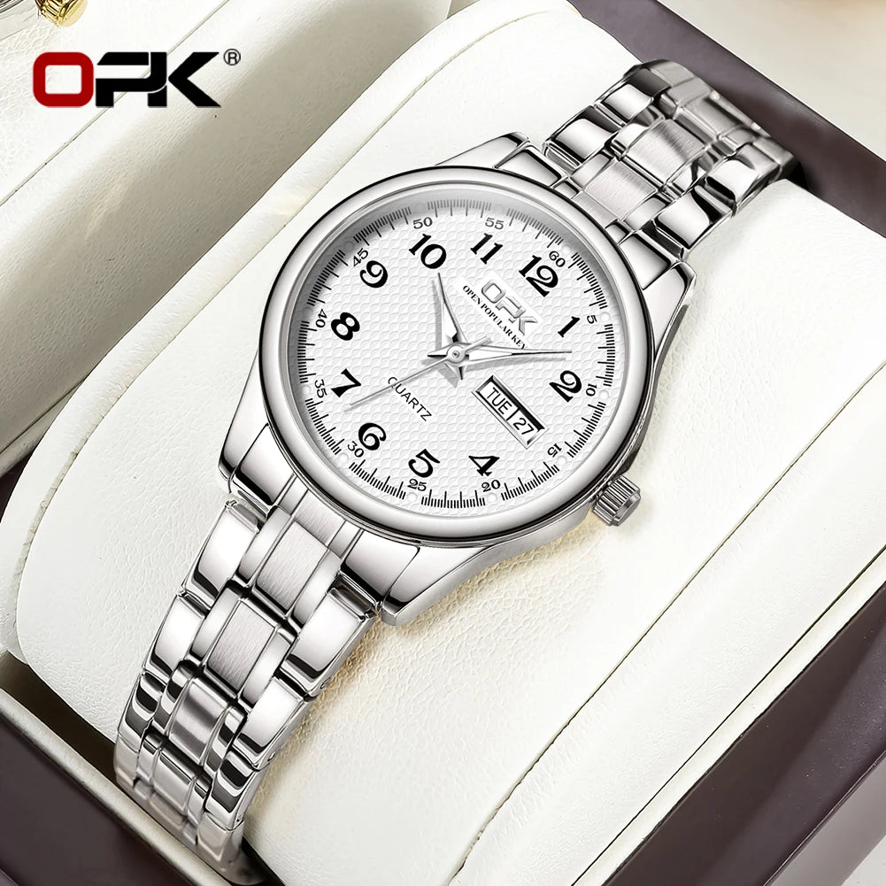 Elegant Women Quartz Watch - Waterproof Stainless Steel Luxury Ladies Timepiece