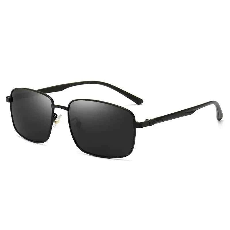 Luxury Oversized Metal Square Polarized Sunglasses - UV Protection