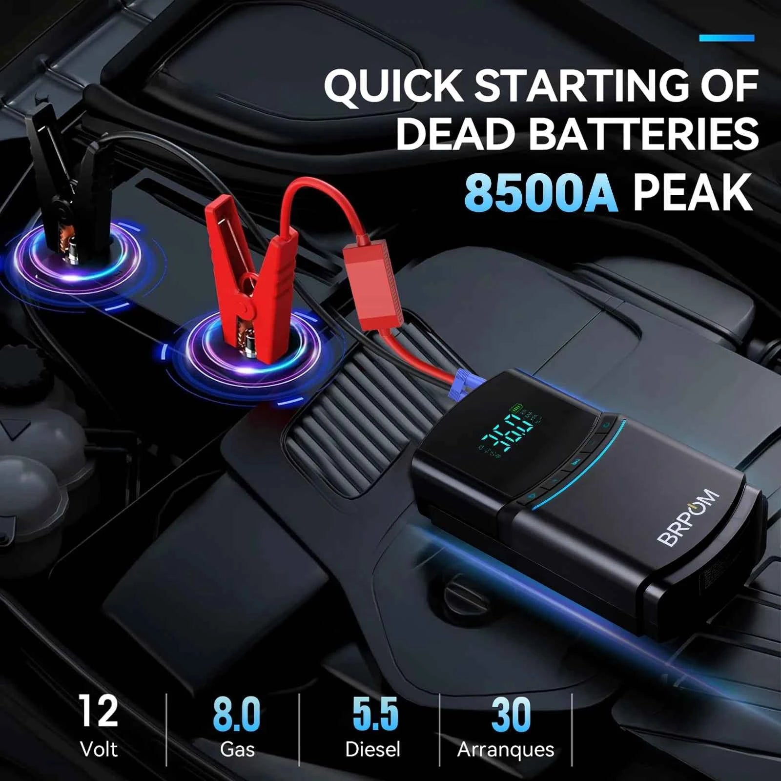Car Jump Starter 26800mAh Power Bank Car Booster Charger 12V Starting Device Car Emergency Booster for Petrol 5.5L Diesel