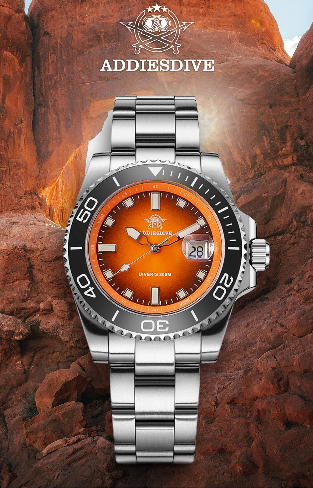 Luxury Men's Diving Watch - 200M Waterproof & Luminous