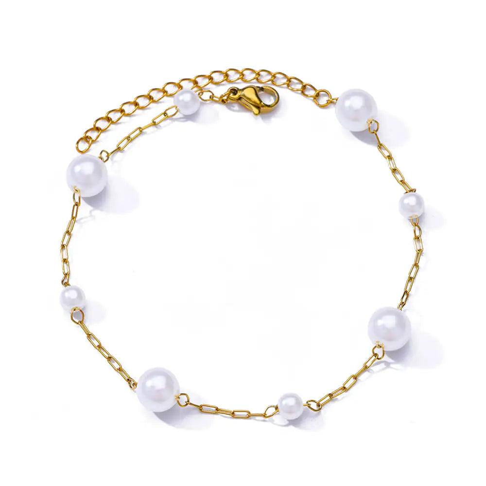 Elegant Zircon Flowers Bracelet - Luxury Gold Steel Jewelry