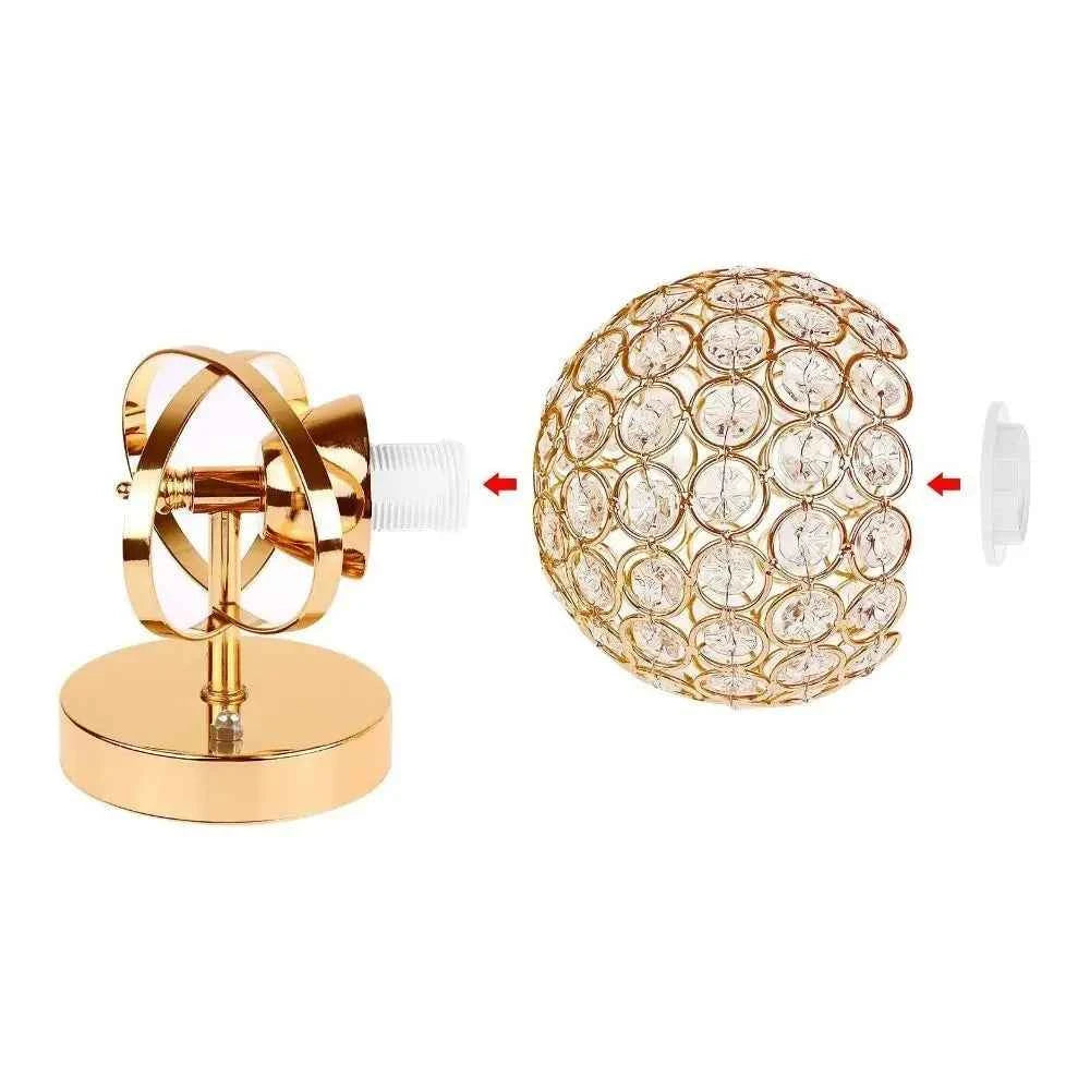 Luxury Modern Crystal Wall Lamp - Elegant Bedside Sconce Lighting