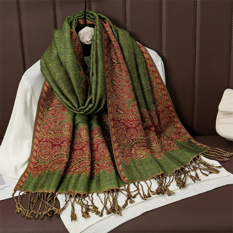 Luxury Cashmere Pashmina Shawl - Elegant Winter Wrap