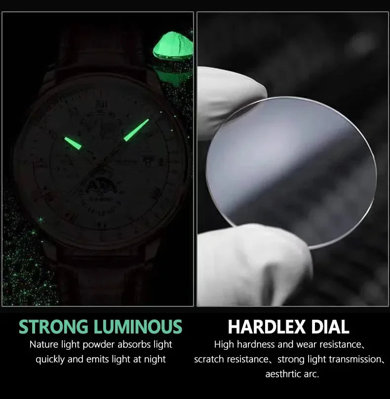 Elegant Men's Quartz Leather Watch - Versatile Business Style