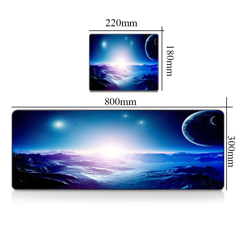 Premium Gaming Desk Mat - Large Mousepad with Galaxy Design