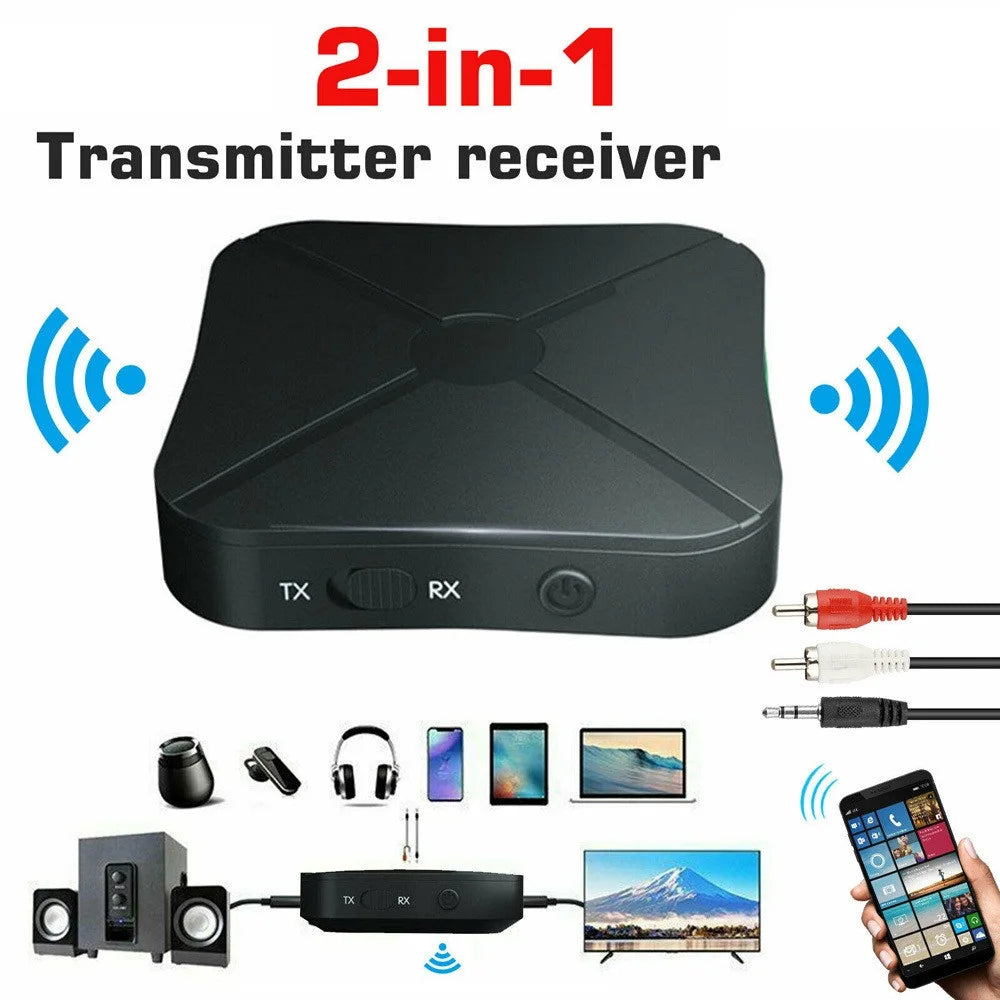 Premium Bluetooth TV Headset with Wireless Adapter - Over-Ear TV Headphones