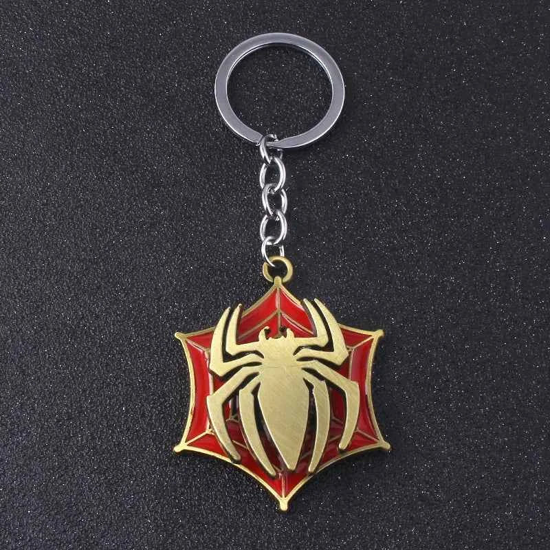 Spider blade keychain - rotatable movie cosplay prop attached to a backpack