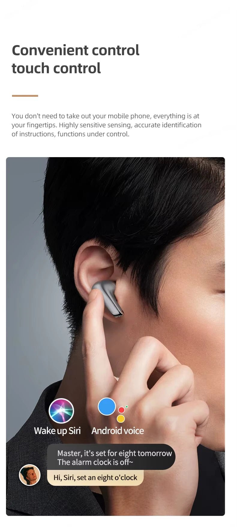 Premium Wireless Bluetooth Earbuds - HiFi Stereo Sound & IPX5 Waterproof