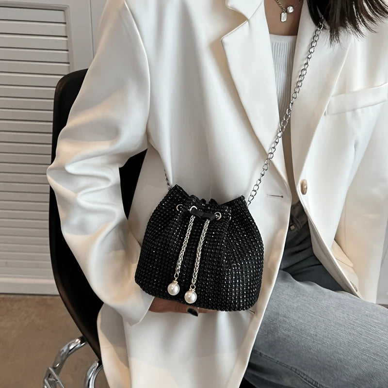Elegant Rhinestone Crossbody Bag - Sparkle & Shine