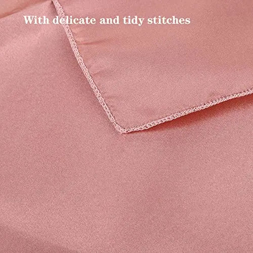 Elegant Satin Dinner Napkins - Set of 24 Square 12x12