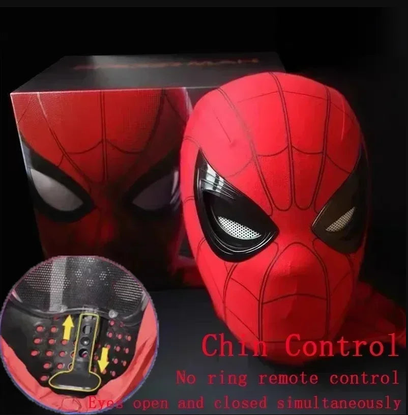 Ultimate Spiderman Moving Eyes Mask - Electronic Cosplay Headgear