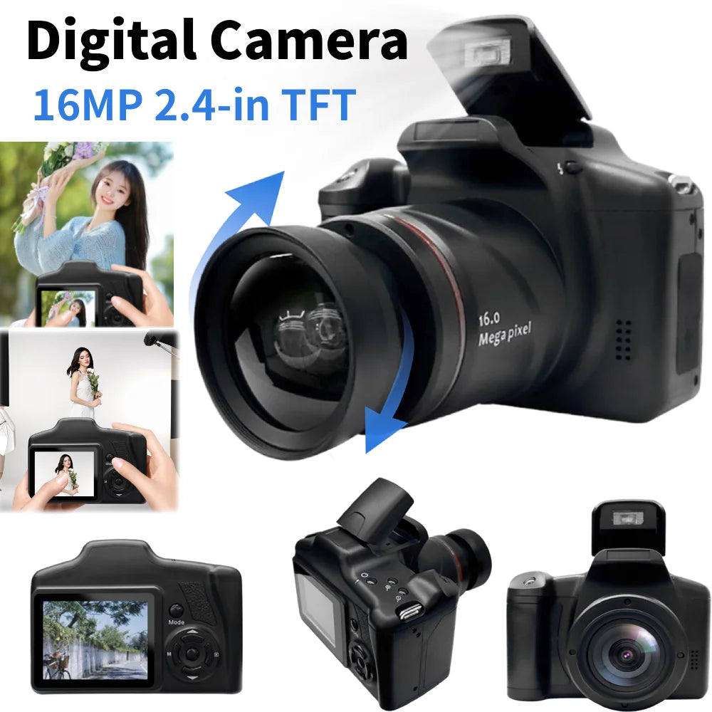 Professional Digital Vlogging Camera - 16MP HD & 16X Zoom