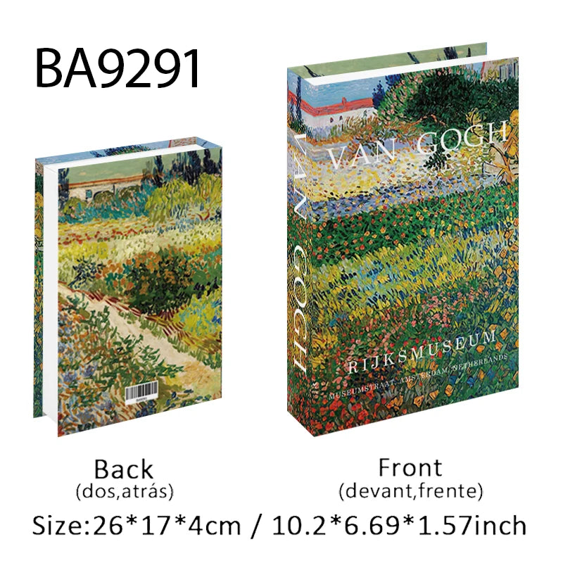Elegant Luxury Decorative Books - Van Gogh Monet Picasso Series
