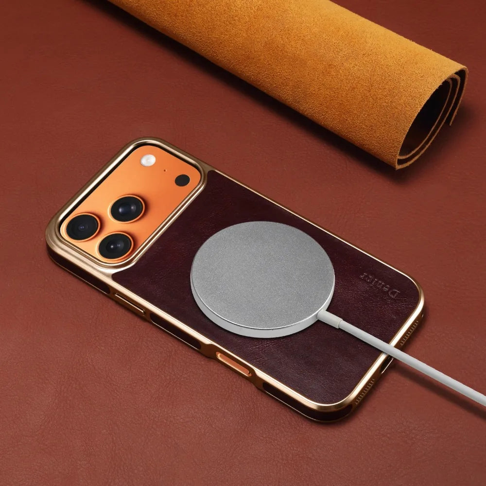 Premium iPhone Leather Case - Full-Grain & Hybrid Protection