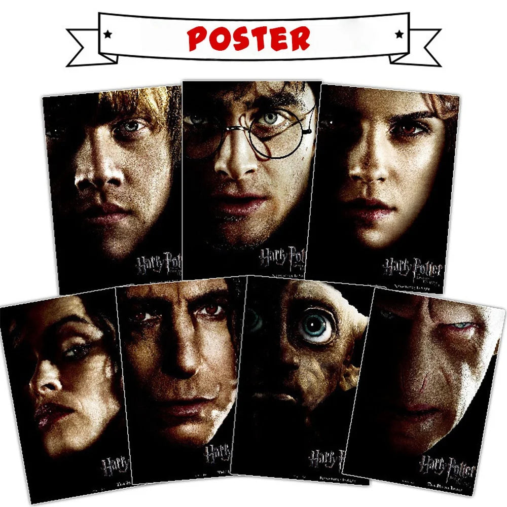 Premium Harry Potter Poster Wall Art Set - Movie Decor