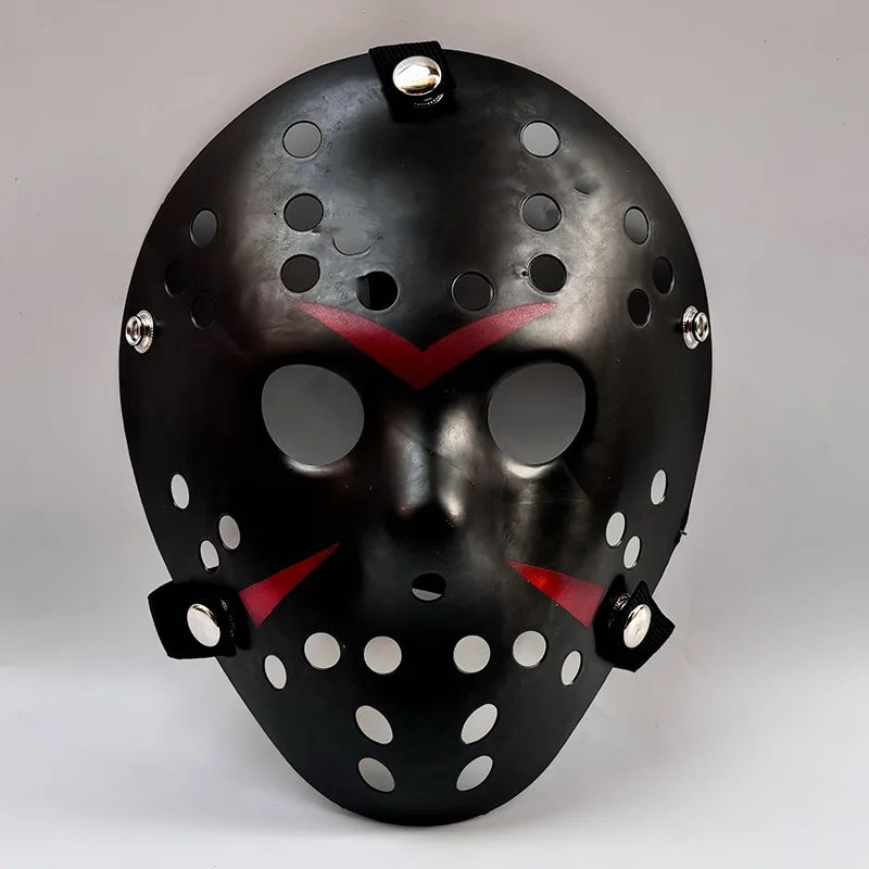 Vintage Distressed Halloween Horror Mask with Hollow Hole Design
