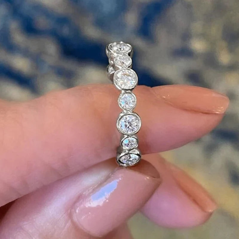 Elegant Cubic Zirconia Ring - Luxury Statement Jewelry