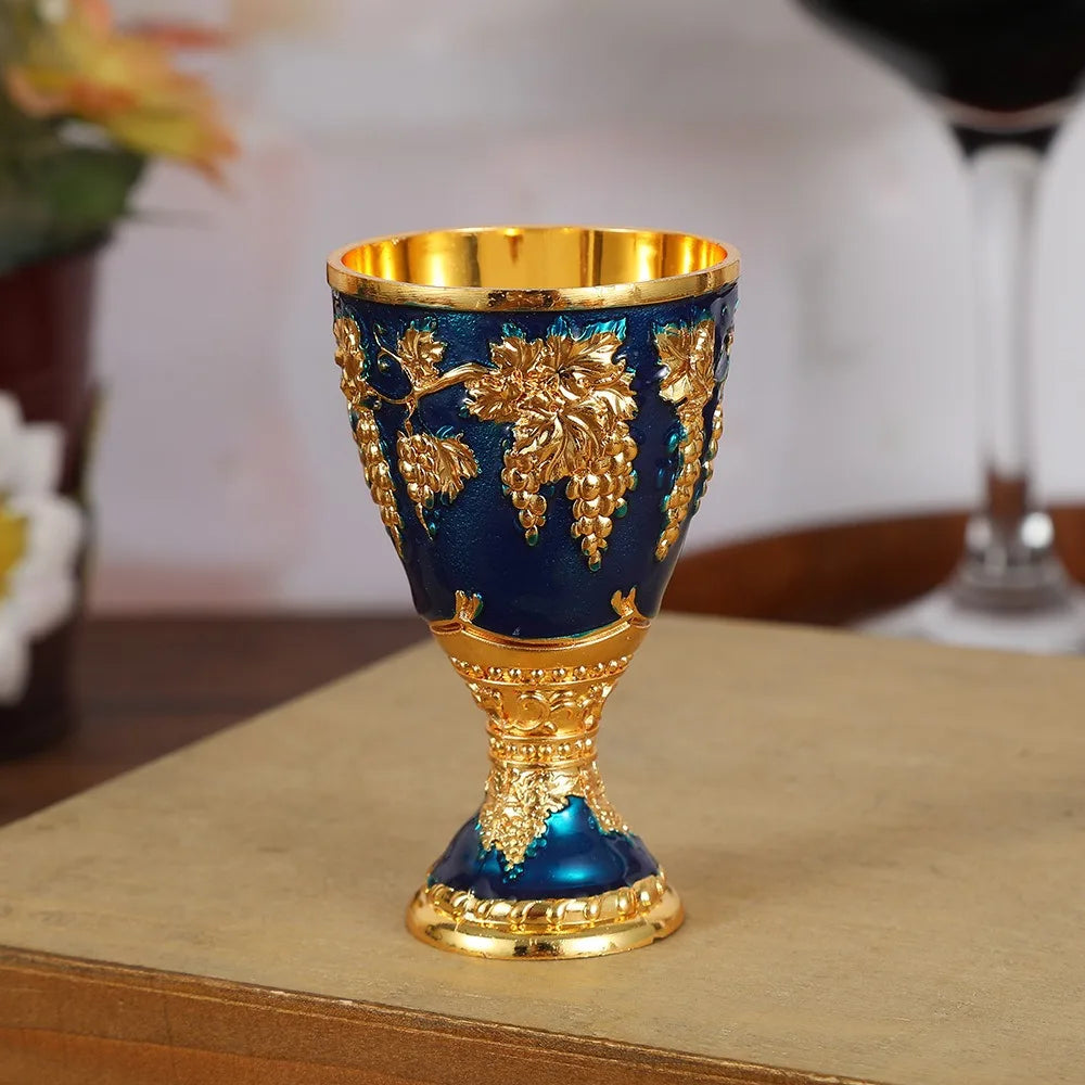 Elegant Mini Vodka Goblet - Retro Alloy Chalice