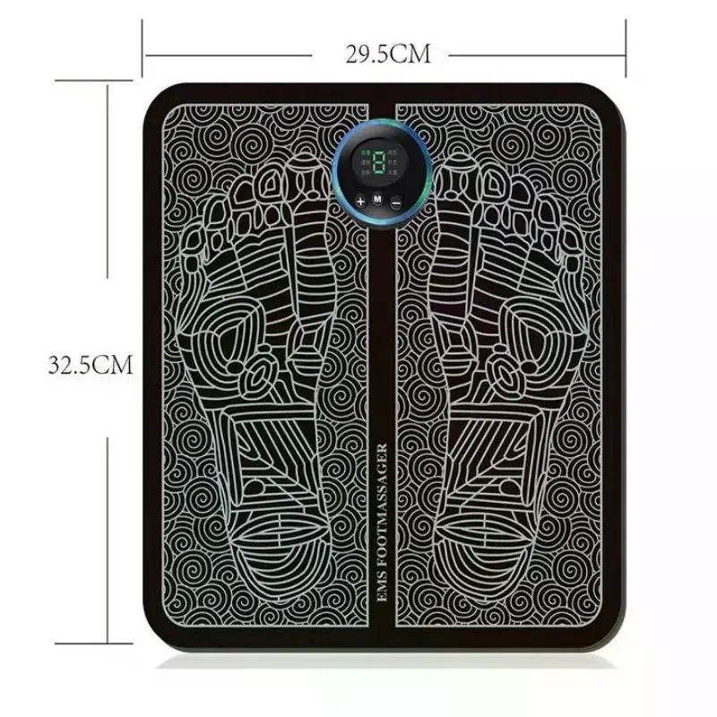 Premium EMS Foot Massager Pad - Portable Muscle Stimulator