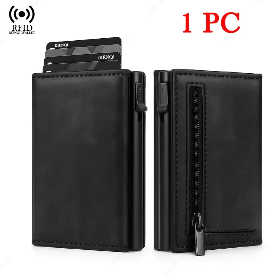 Luxury Carbon Fiber Wallet - Minimalist RFID Cardholder