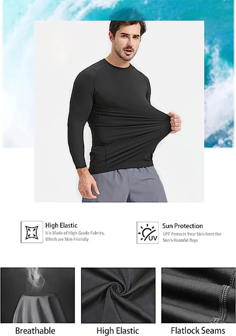 Spider Print Long Sleeve Compression Shirt - Athletic Baselayer