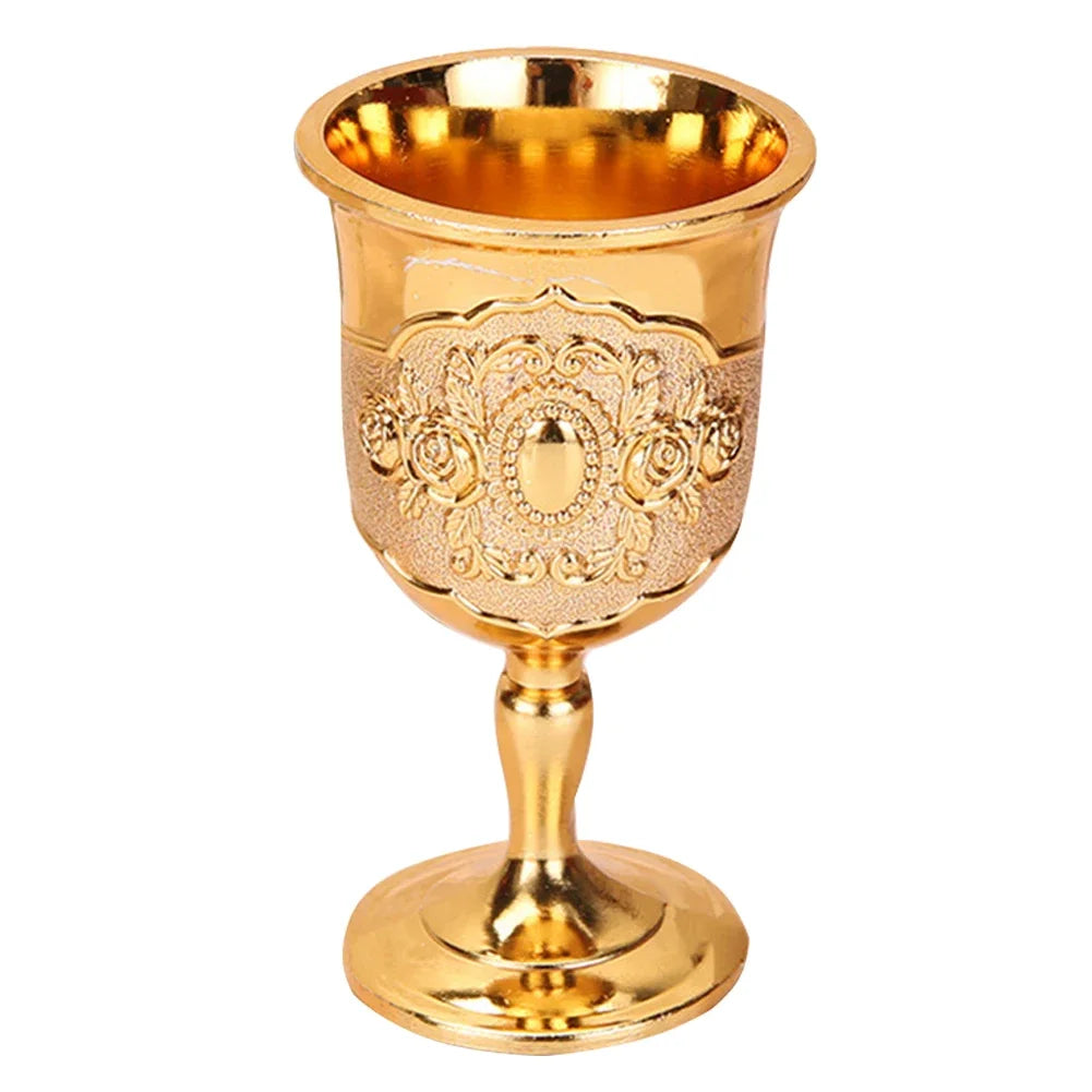 Elegant Vintage Aluminum Goblet - European Style Drinkware